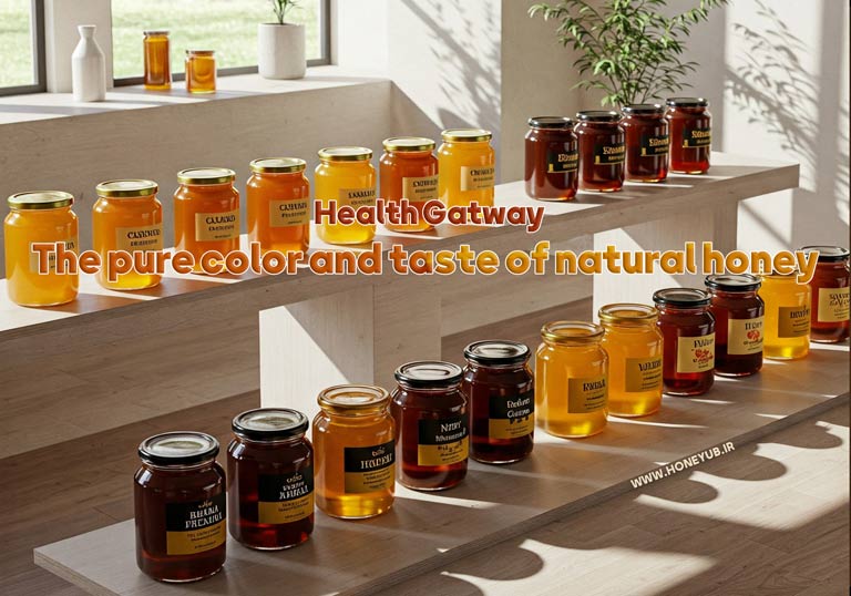The pure color and taste of natural honey