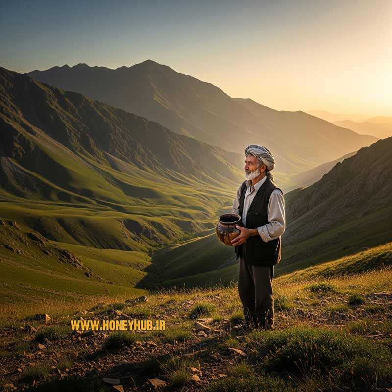 چهره یک مرد مسن و باتجربه که به دوردست نگاه می‌کند
