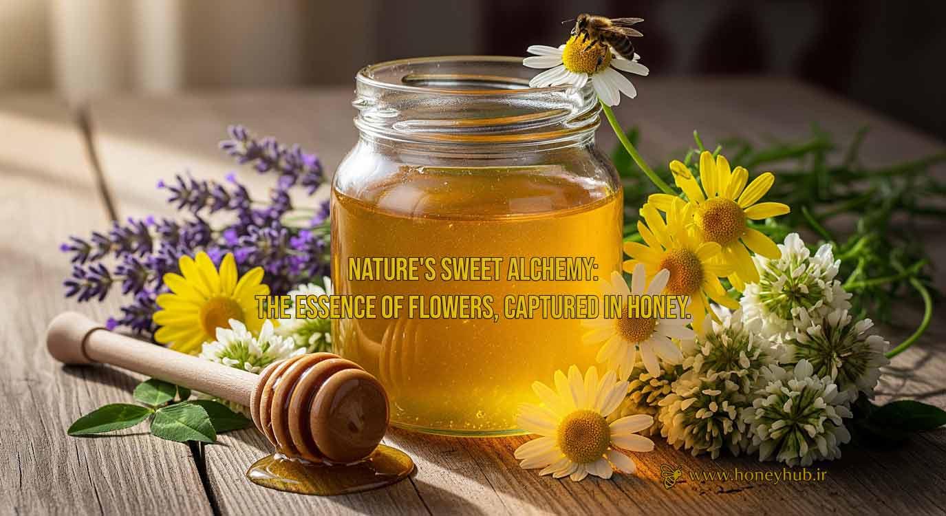 Mixing honey with essential oils