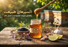 اکسیرهای طبیعت: راهنمای تغذیه پیشگیرانه و ترکیبات فراسودمند با عسل خام